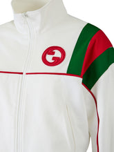 Sudadera blanca de poliéster con logotipo de Gucci